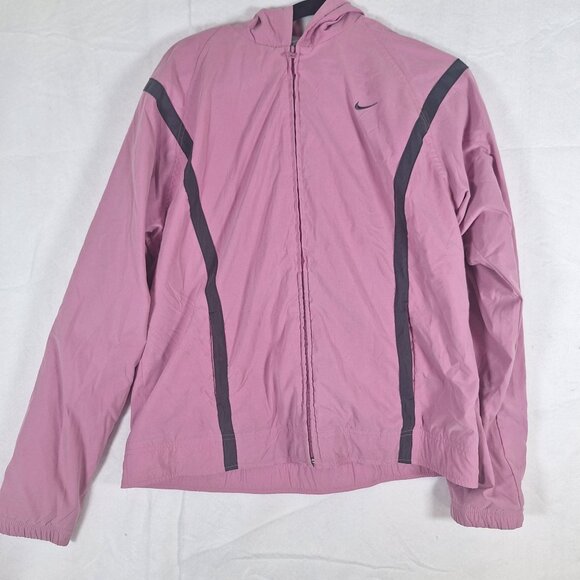Nike Jackets & Blazers - Nike womens full zip pink jacket size large